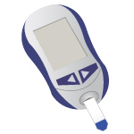 Glucose blood test machine