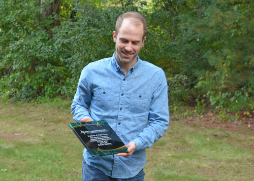 Brian Nalley Receiving Highest of High Five Award at Soma Tech I
