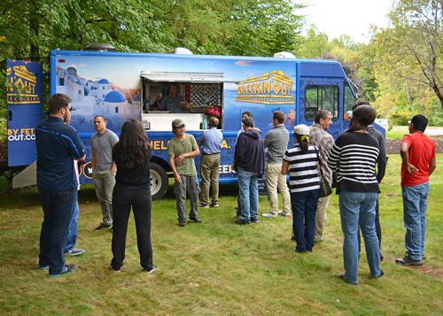 Greekin' Out Food Truck at Soma Company Picnic in 2018