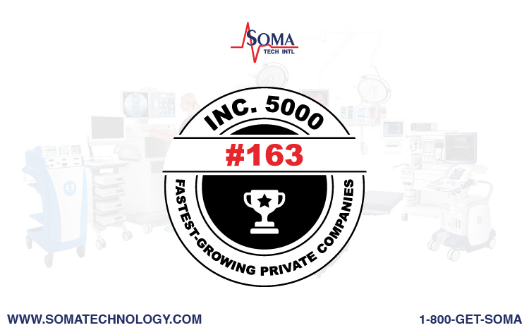 Inc. 5000: Soma Tech Intl Announced Amongst Growing Companies 2021