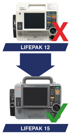 Upgrade from Lifepak 12 to Lifepak 15 Defibrillator