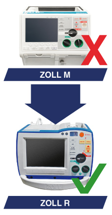 Upgrade from Zoll M to Zoll R Defibrillator