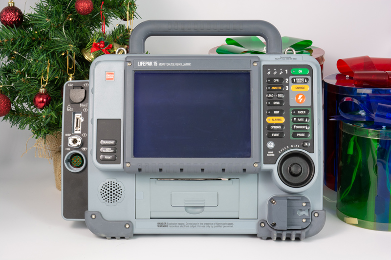 Stryker Lifepak 15 - Christmas Defibrillator Photo - 12 Days of Christmas