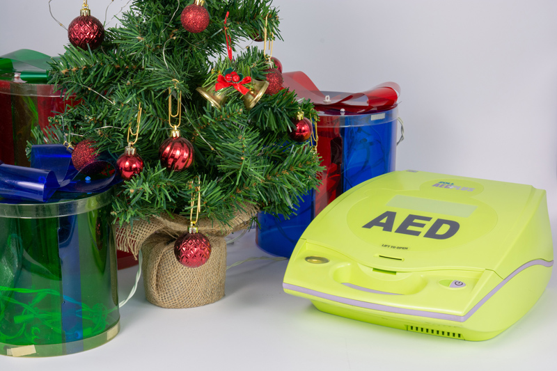 Zoll AED Plus - Christmas AED Photo - 12 Days of Christmas