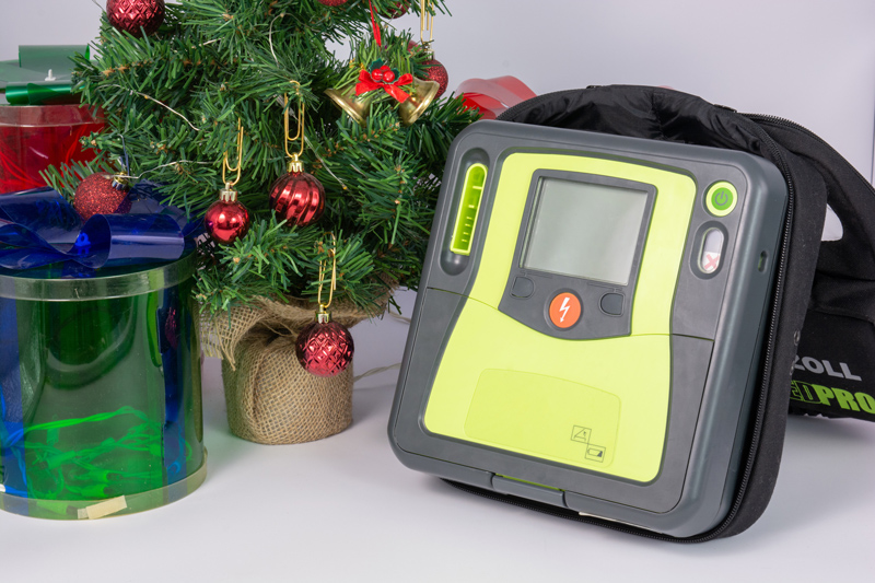 Zoll AED Pro - Christmas AED Photo - 12 Days of Christmas