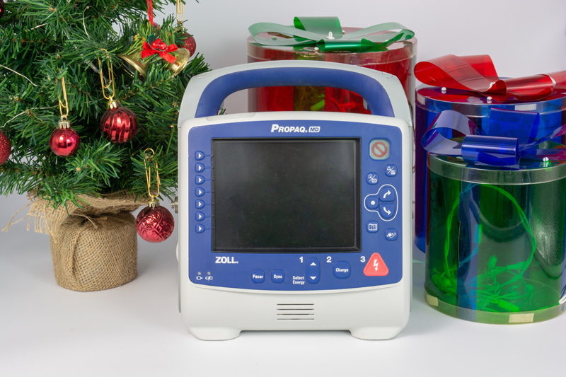 Zoll Propaq MD - Christmas Defibrillator Photo - 12 Days of Christmas