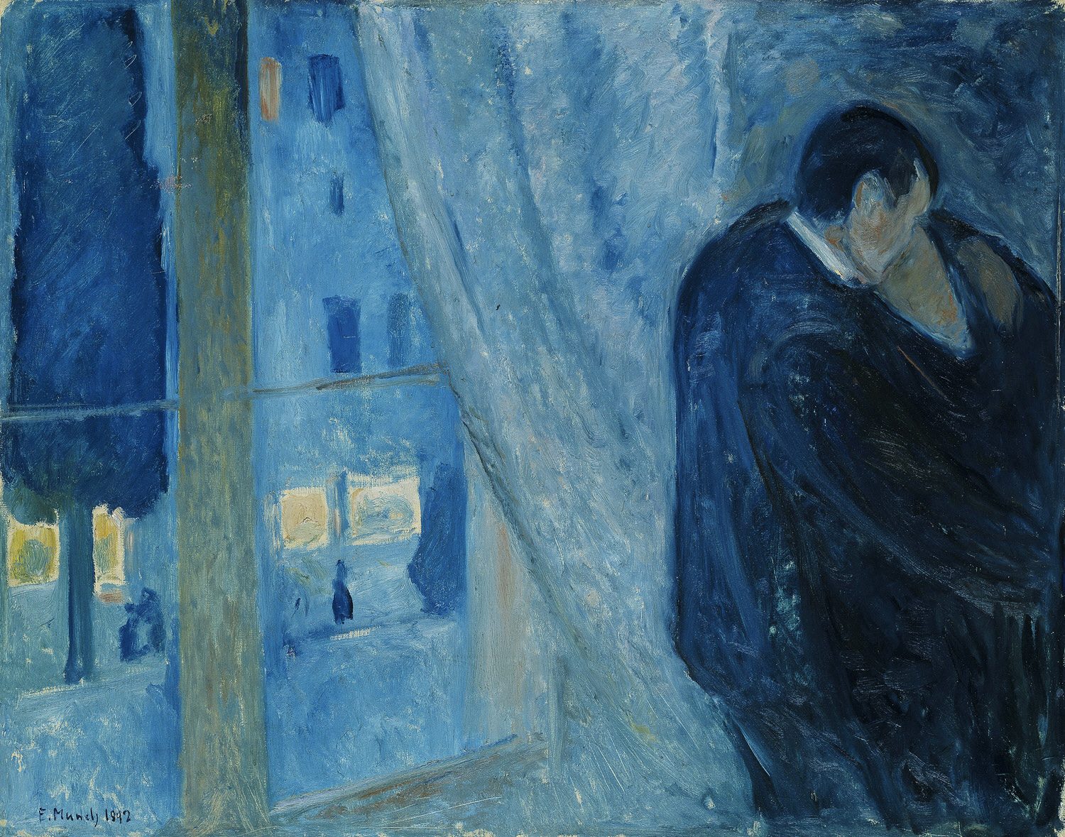 Edvard Munch Kiss by the window