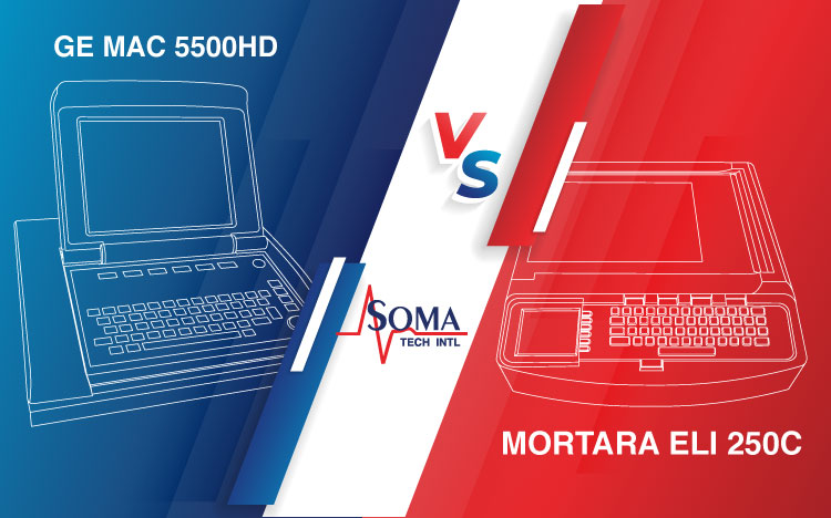 GE MAC 5500 HD VS Mortara ELI 250c EKG Machine