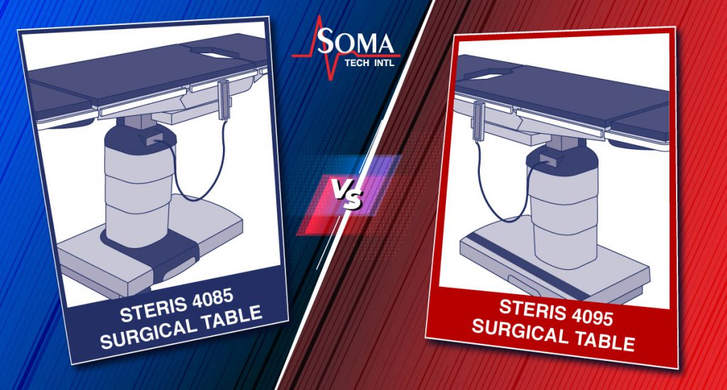 Surgical Table Comparison: Steris 4095 Table VS Steris 4085 Table