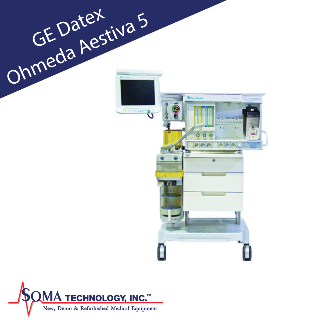 La maquina de anestesia Datex Ohmeda Aestiva 5 de GE - Soma Technology, Inc.