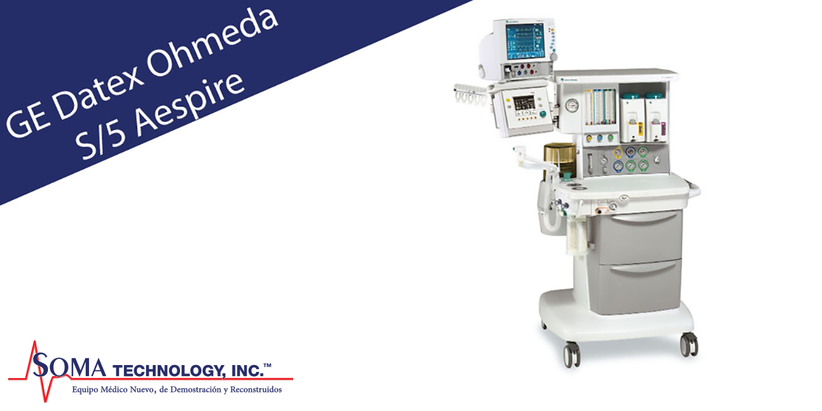 Máquina de Anestesia GE Datex-Ohmeda S/5 Aespire - Soma Technology, Inc.