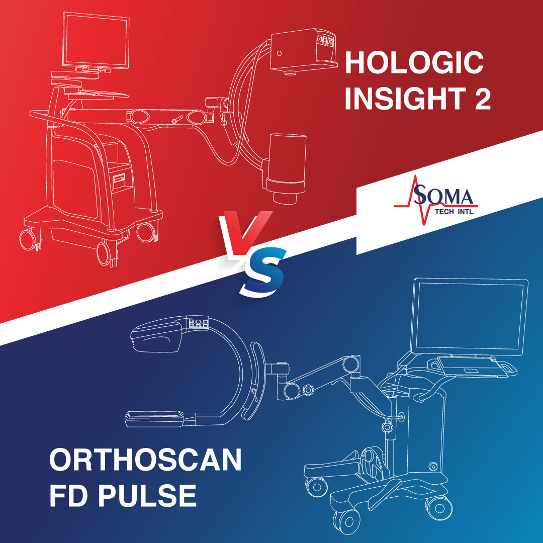 Hologic Insight II VS Orthoscan FD Pulse Mini Arco En C