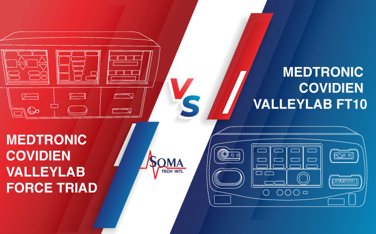 Medtronic Covidien Force Triad VS Covidien Valleylab FT10 Electrosurgical Unit
