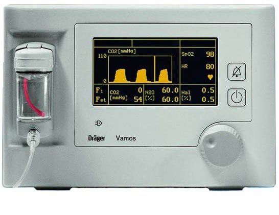 Monitores de Agente y CO2 de Drager Siemens Vamos