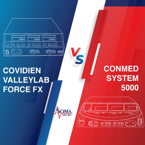 Covidien Valleylab Force FX VS Conmed Sistema 5000 Electrobisturí Valleylab Force FX VS Conmed Sistema 5000 Electrobisturi