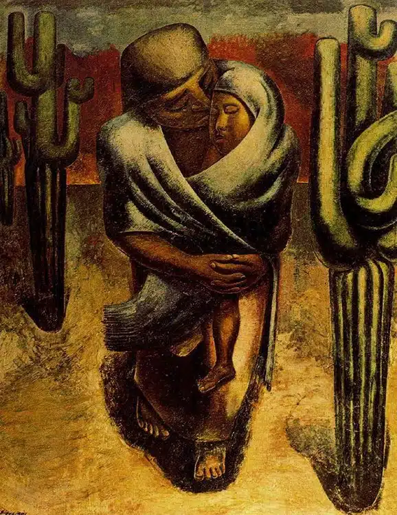 Día Internacional del Beso 13 Siqueiros Peasant Mother
