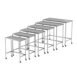 Axia Surgical Nesting Tables - Stainless Steel
