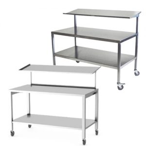 Axia Surgical Space Saver Tables - Stainless Steel