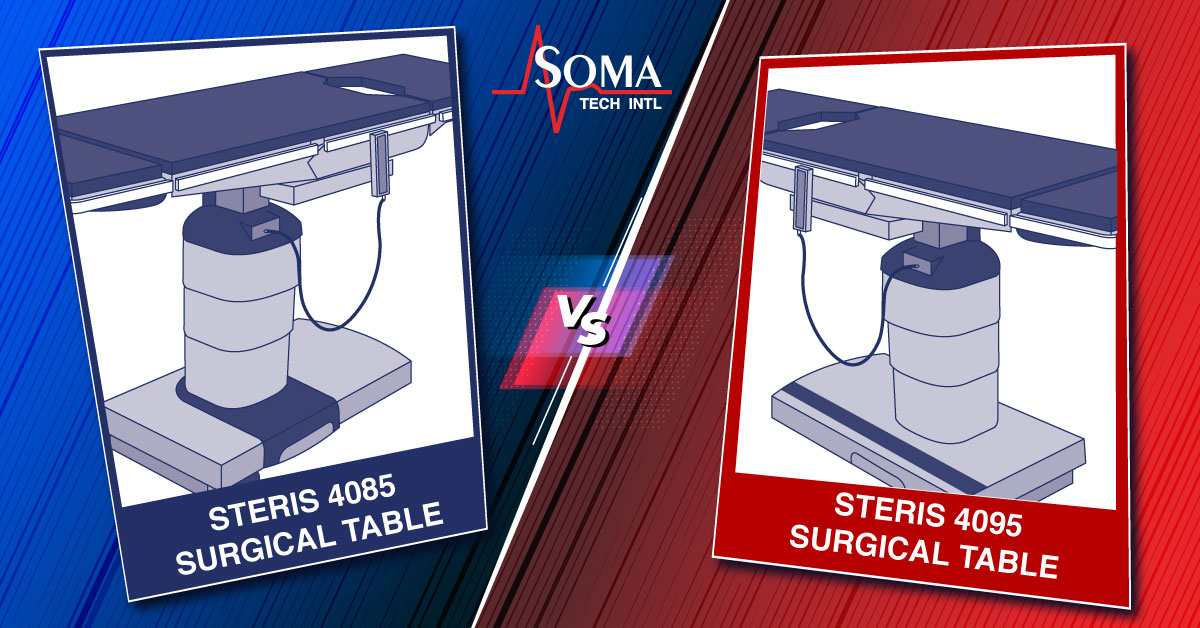 Surgical Table Comparison: Steris 4095 Table VS Steris 4085 Table - New ...